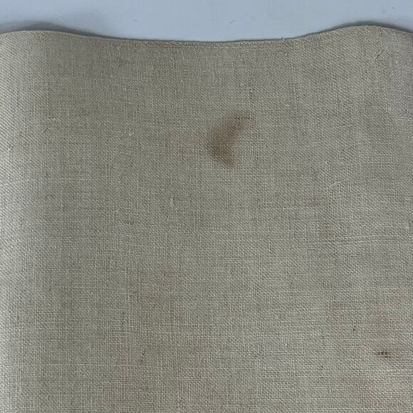 Vtg Purple Tea Towel Embroidered 28x17 Large Table Doily Handmade Applique POOR - Picture 6 of 10